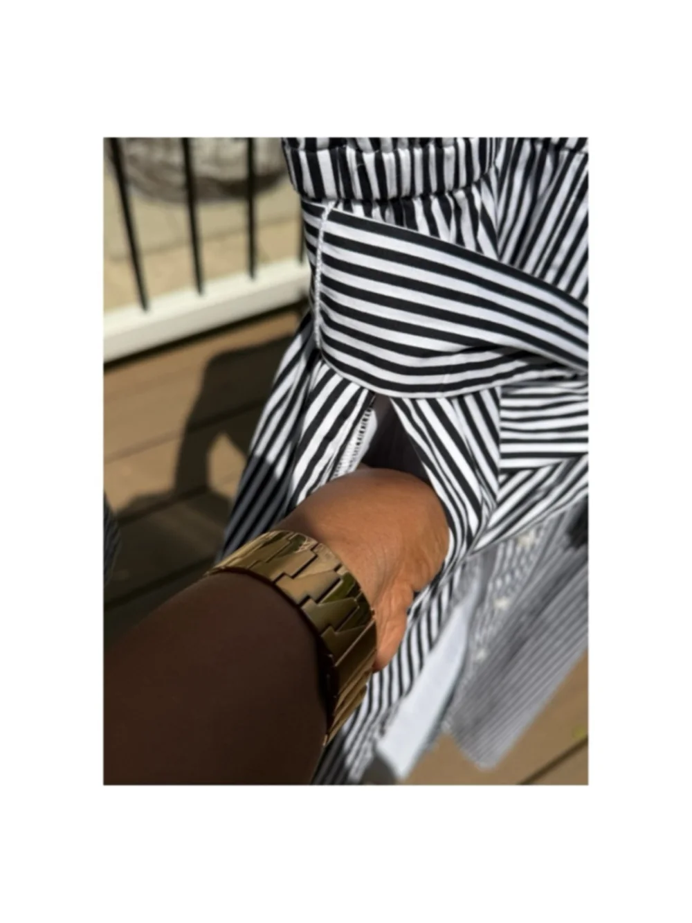 Lane Bryant Long Sleeve Striped Shirtdress Plus Size 16 Black/White (EUC) - Picture 5 of 7